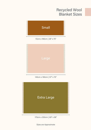 TBCo Recycled Wool Blanket in Neutral Waffle