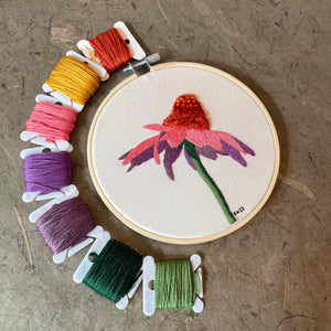 Coneflower Embroidery Kit