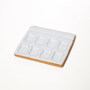 Busy Hands Studio Medium 8-Pan Ceramic Watercolor Artist Palette
