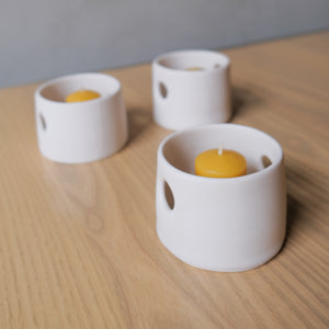 Grandmont Street Porcelain Votive Holder