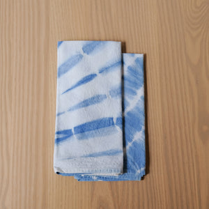Organic Cotton Indigo Shibori Dyed Napkin Set