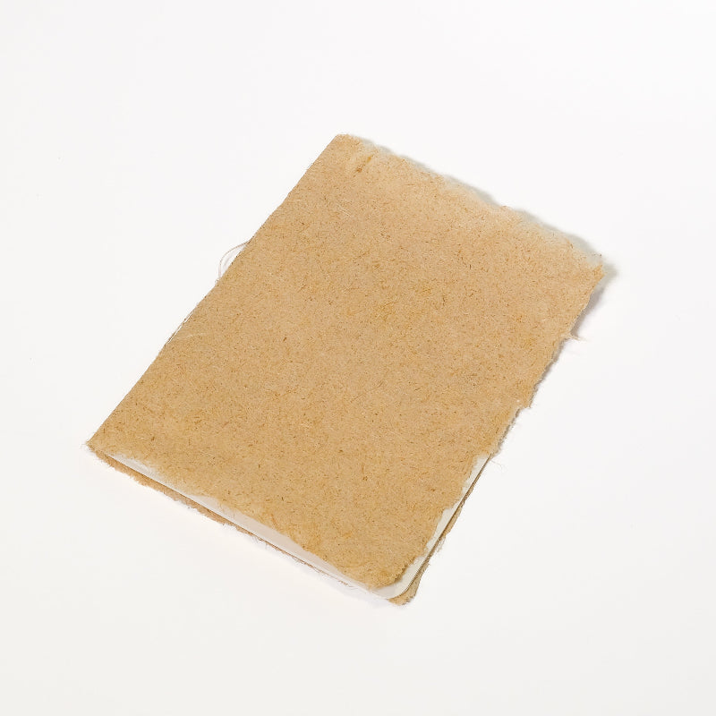 handmade lemongrass paper notebook