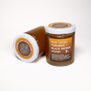 Raw Local Infused Turmeric Black Pepper Honey