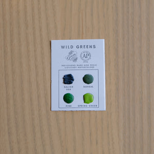 Beam Paints 4 Color Wild Greens Travel Card