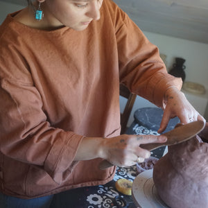 Spring Release Makers Smock | Terracotta