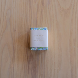 Goat Milk with Basil Handmade Soap