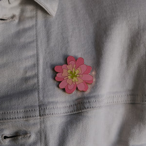 Dahlia Enamel Pin
