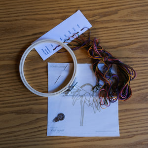 Coneflower Embroidery Kit