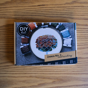 Zinnia Embroidery Kit